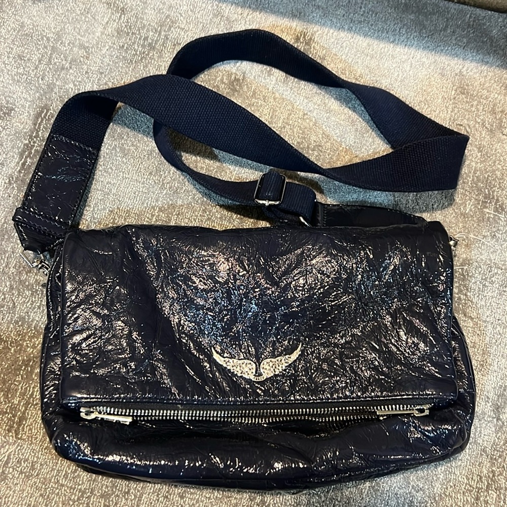 Zadig & Voltaire Crossbody blue leather bag
